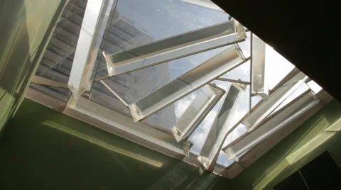 Intricate Glass Window Stock Footage 40805576