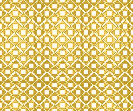 Intricate Golden Geometric Pattern Stock Illustration
