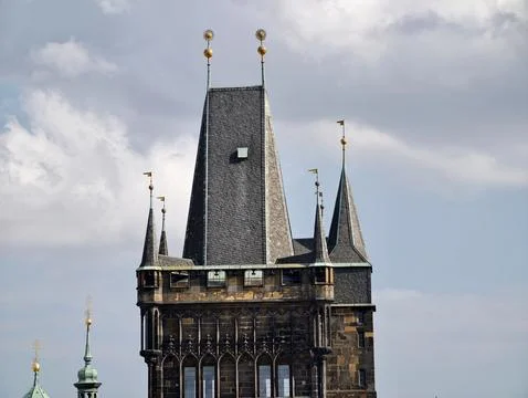 Intricate Gothic architectural elements emphasizing craftsmanship and weath.. Foto stock