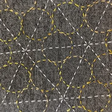 Intricate Hand Stitched Textile Pattern. Stock Photos