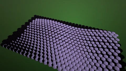 Intricate Honeycomb Structure 3D Render Stock Footage 327338938