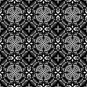 Intricate Lace Pattern Background Stock Illustration