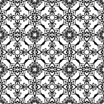 Intricate Lace Pattern Background Stock Illustration
