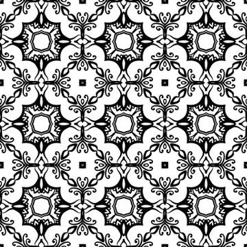 Intricate Lace Pattern Background Stock Illustration