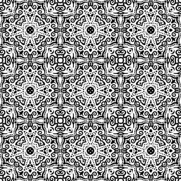 Intricate Lace Pattern Background Stock Illustration