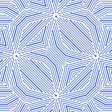 Intricate Linear Seamless Pattern Stockillustratie