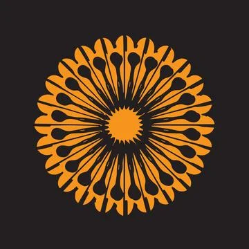 Intricate mandala design Stock Illustration