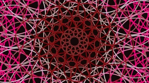 Intricate Mandala Geometric Design Pattern Background Animation Loop Stock Footage 341059369