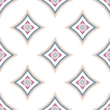 Intricate Mandala Pattern Blue Background Stock Illustration