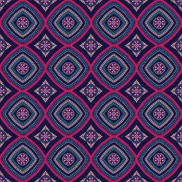 Intricate Mandala Pattern Tile Background Illustrazione stock