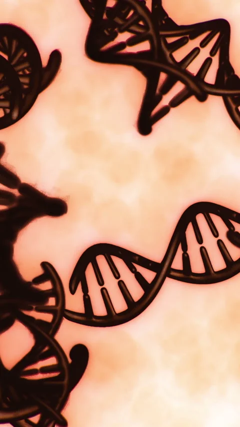 Intricate micro view of DNA strands showcasing their elegant structure Stock Footage 329174478