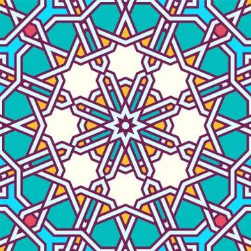 Intricate moorish eastern pattern Stock Illustration