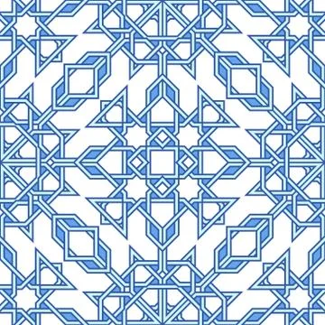 Intricate moorish eastern pattern Stock Illustration