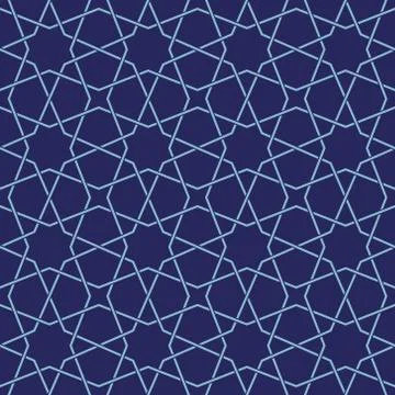 Intricate moorish eastern pattern, traditional arabic geometry Stock Illustration