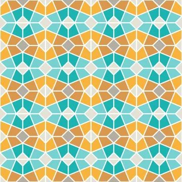 Intricate moorish eastern pattern, traditional arabic geometry Stock Illustration