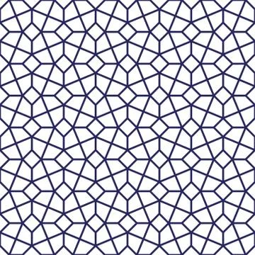 Intricate moorish eastern pattern, traditional arabic geometry Stock Illustration