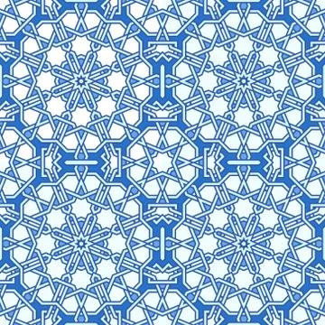Intricate moorish eastern pattern, traditional arabic geometry Stock Illustration