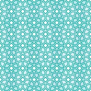 Intricate moorish eastern pattern, traditional arabic geometry Stock Illustration