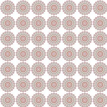 Intricate Mosaic Textile Pattern Classic Cultural Decorative Surface Royal Flora Illustrazione stock