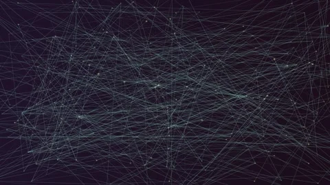 Intricate network connections forming complex geometric patterns Stock Footage 327002094