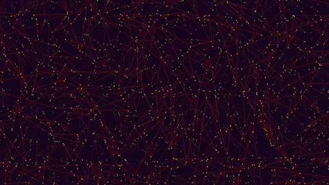 Intricate network of lines and dots forming a web-like structure in a grid Stock-Footage 297601765
