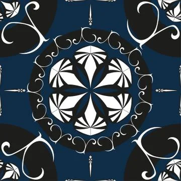 Intricate Ornate Seamless Pattern. Vector Illustration Stock Illustration