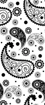 Intricate paisley pattern design 스톡 일러스트