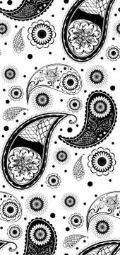 Intricate paisley pattern design イラスト素材