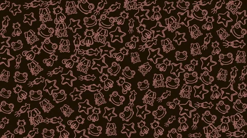 Intricate Pattern of Abstract Line Drawings Featuring Shapes and Figures Stock Footage 320816880