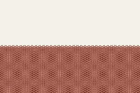 Intricate Red Geometric Patterned Border Graphic Design on Plain Cream Back.. Illustrazione stock