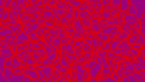 Intricate red lines create a striking visual against a vibrant purple backdro Stock Footage 310650241
