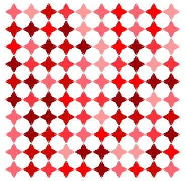 Intricate Red Star Pattern Background Design for Creative Projects Stock Illustration