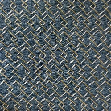 Intricate Sashiko Textile Surface. Stock Photos