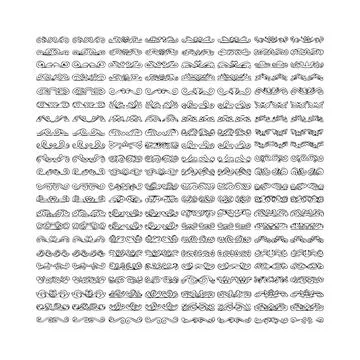 Intricate seamless pattern of small white geometric shapes on light gray ba.. Stock Illustration