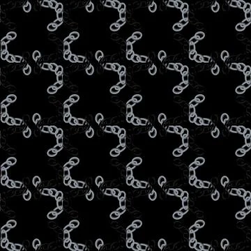 Intricate seamless pattern of textile design with abstract shapes on a dark.. Stock Illustration