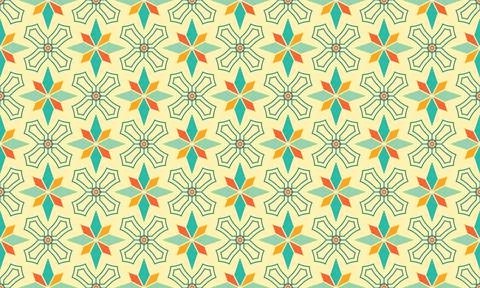 Intricate seamless tile pattern Stock Illustration