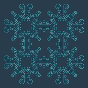 Intricate shapes Stock Illustration