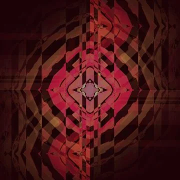 Intricate stripes pattern brown pink red violet shifted Stock Illustration
