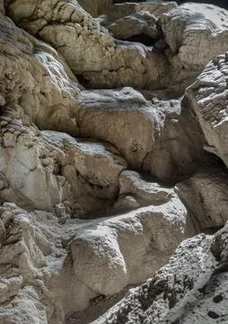 The intricate sunlight shining through down to Stalagmites inside Cave of H.. Stock Photos
