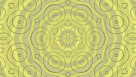 Intricate symmetrical kaleidoscope pattern with gold and white lines abstract Stock-Footage 335561053
