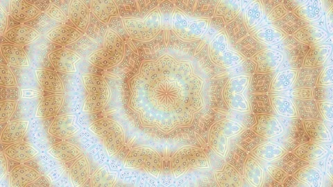Intricate Symmetrical Pattern Evolution - Looping Background Stock Footage 323689634