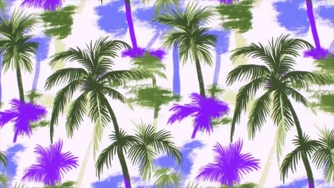 Intricate Tropical Design – Diagonal Motion Animation Stock Footage 306388577