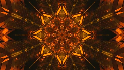 Intricate tunnel video loop with vibrant geometric patterns and seamless mo.. Stock Footage 318933726
