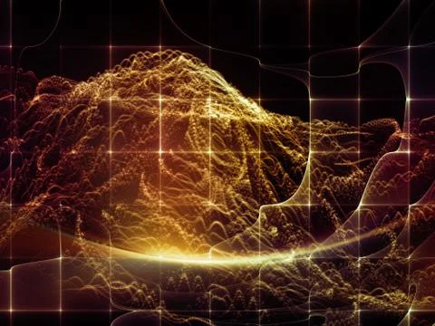 Intricate Virtual World Stockillustratie
