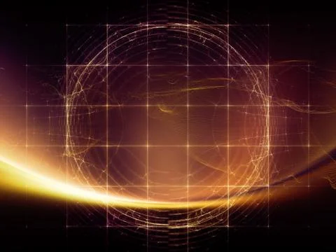 Intricate Virtual World Stock Illustration