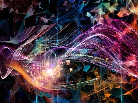 Intricate Virtual World Stockillustratie