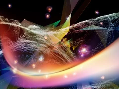 Intricate Virtual World Stockillustratie