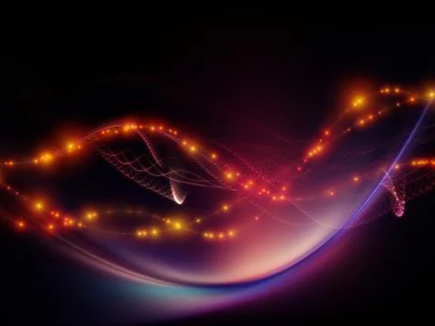 Intricate Virtual World Stock Illustration