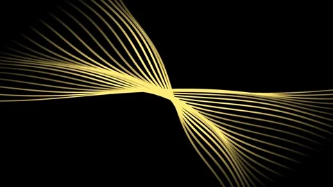 Intricate wave patterns emerge and flow against a dark background Stock Footage 323774491