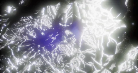 Intricate web of neurons glowing in dynamic illumination Stock Footage 320525875